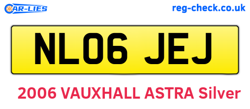 NL06JEJ are the vehicle registration plates.