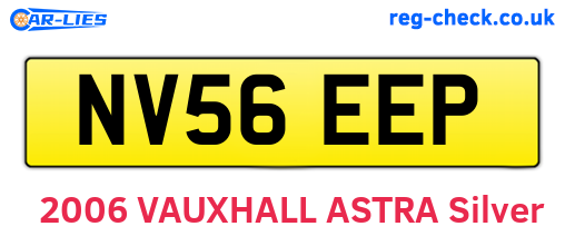 NV56EEP are the vehicle registration plates.
