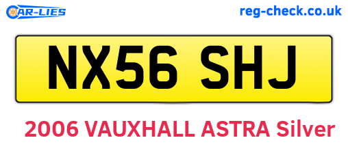 NX56SHJ are the vehicle registration plates.