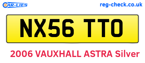 NX56TTO are the vehicle registration plates.