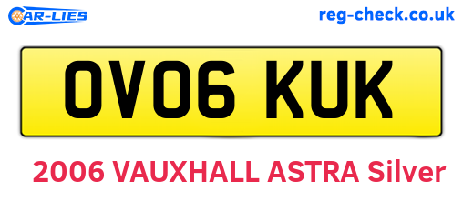 OV06KUK are the vehicle registration plates.