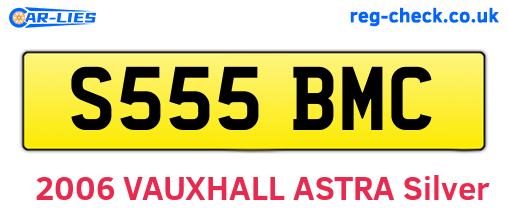 S555BMC are the vehicle registration plates.