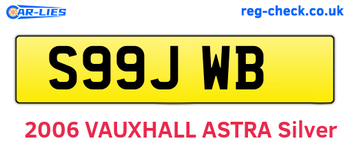 S99JWB are the vehicle registration plates.