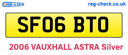 SF06BTO are the vehicle registration plates.