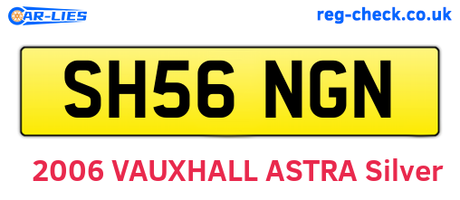SH56NGN are the vehicle registration plates.