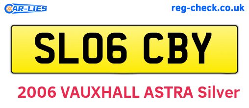 SL06CBY are the vehicle registration plates.