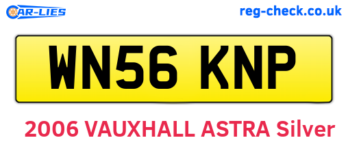 WN56KNP are the vehicle registration plates.