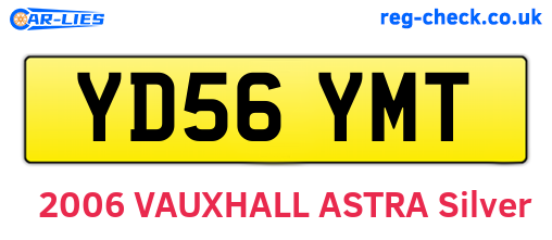 YD56YMT are the vehicle registration plates.