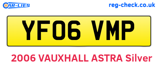 YF06VMP are the vehicle registration plates.