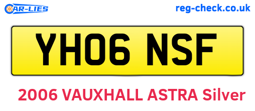 YH06NSF are the vehicle registration plates.
