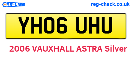 YH06UHU are the vehicle registration plates.