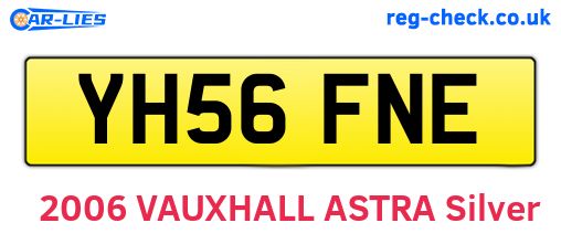 YH56FNE are the vehicle registration plates.