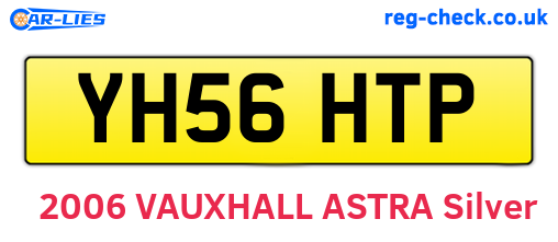 YH56HTP are the vehicle registration plates.