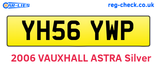 YH56YWP are the vehicle registration plates.