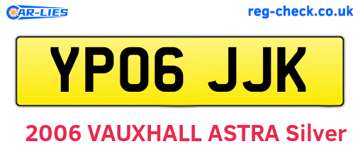 YP06JJK are the vehicle registration plates.