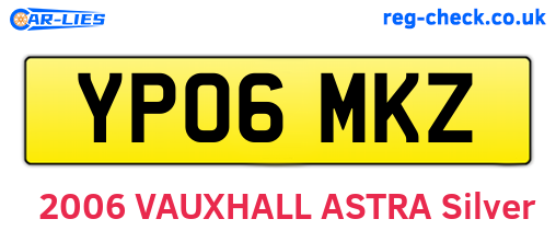 YP06MKZ are the vehicle registration plates.