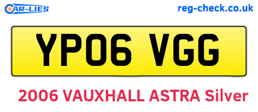 YP06VGG are the vehicle registration plates.