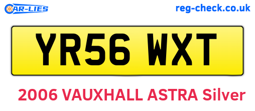 YR56WXT are the vehicle registration plates.