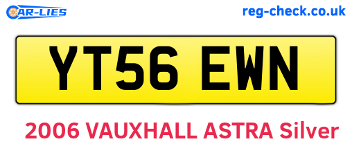 YT56EWN are the vehicle registration plates.