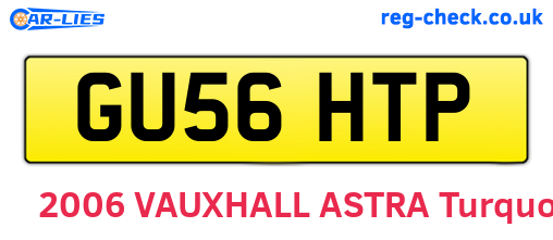 GU56HTP are the vehicle registration plates.