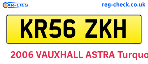 KR56ZKH are the vehicle registration plates.