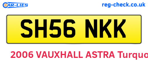 SH56NKK are the vehicle registration plates.