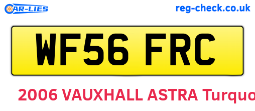 WF56FRC are the vehicle registration plates.
