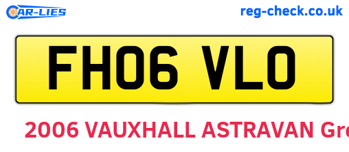 FH06VLO are the vehicle registration plates.