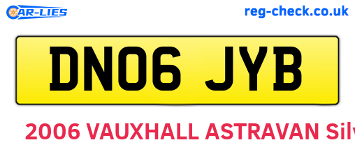 DN06JYB are the vehicle registration plates.