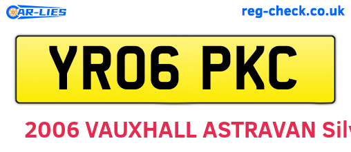 YR06PKC are the vehicle registration plates.
