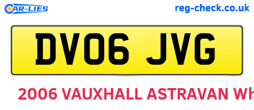 DV06JVG are the vehicle registration plates.