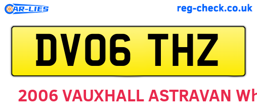 DV06THZ are the vehicle registration plates.