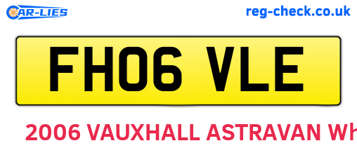 FH06VLE are the vehicle registration plates.