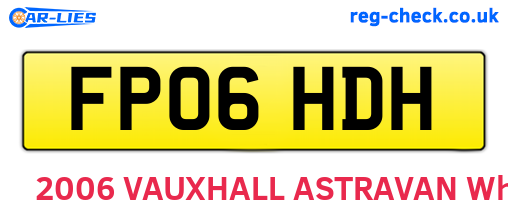 FP06HDH are the vehicle registration plates.