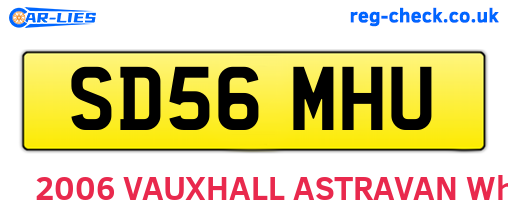SD56MHU are the vehicle registration plates.