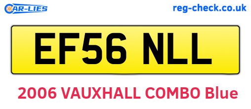 EF56NLL are the vehicle registration plates.