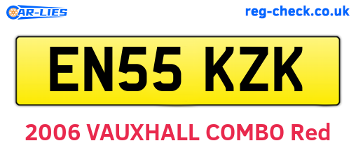 EN55KZK are the vehicle registration plates.