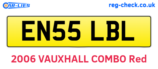 EN55LBL are the vehicle registration plates.