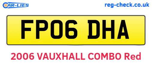 FP06DHA are the vehicle registration plates.