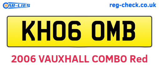 KH06OMB are the vehicle registration plates.