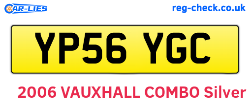 YP56YGC are the vehicle registration plates.