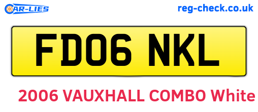 FD06NKL are the vehicle registration plates.