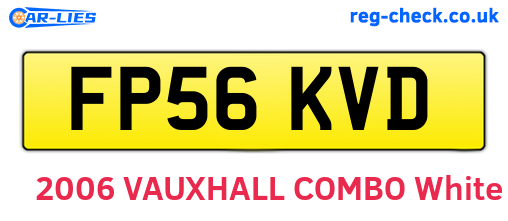 FP56KVD are the vehicle registration plates.