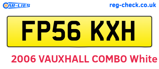 FP56KXH are the vehicle registration plates.
