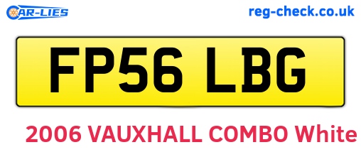 FP56LBG are the vehicle registration plates.