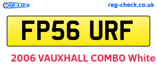 FP56URF are the vehicle registration plates.