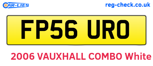 FP56URO are the vehicle registration plates.