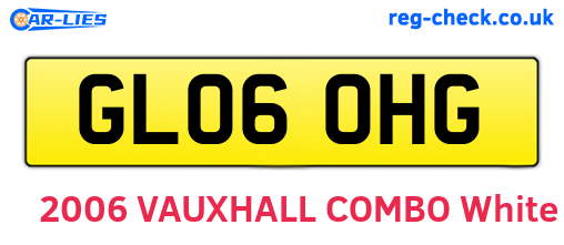 GL06OHG are the vehicle registration plates.