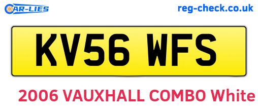 KV56WFS are the vehicle registration plates.