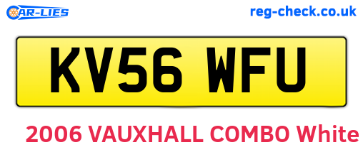 KV56WFU are the vehicle registration plates.